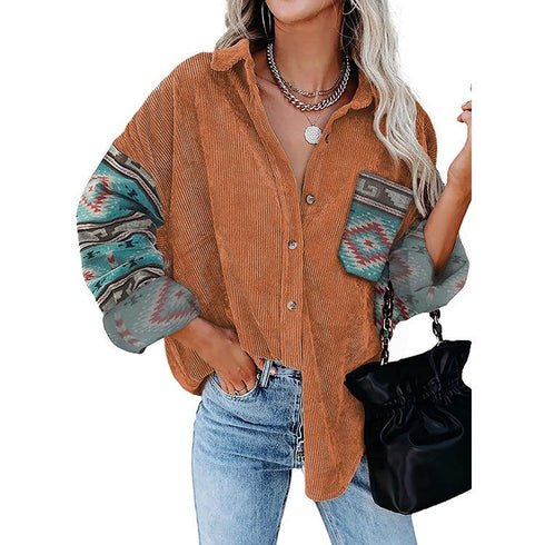 Printed Shirt Loose Jacket